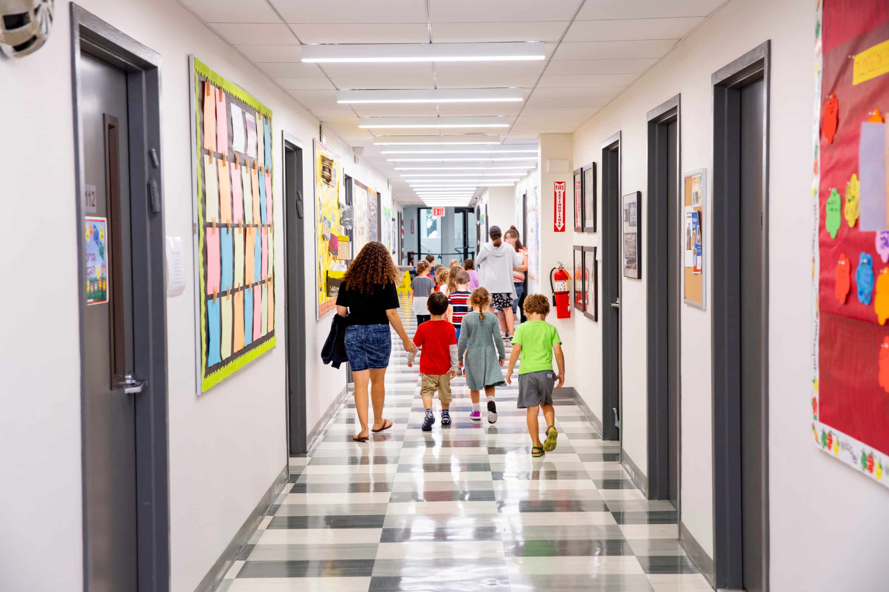 School corridor